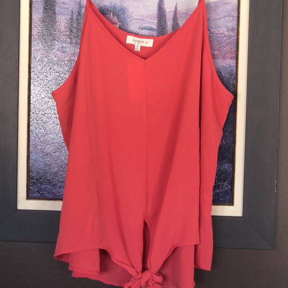 NWT Umgee coral top w/adjustable spaghetti straps
